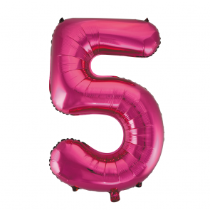 folieballon pink 5   XL  86 cm