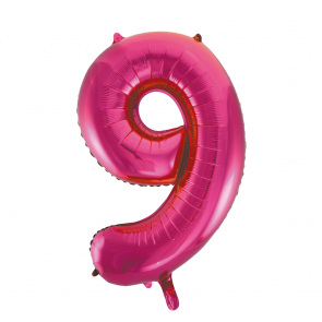 folieballon pink 9   XL  86 cm